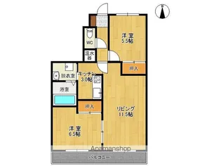 CENTER CITY③【702号室】の間取り