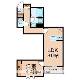 千葉県千葉市中央区登戸4丁目【アパート】の間取り