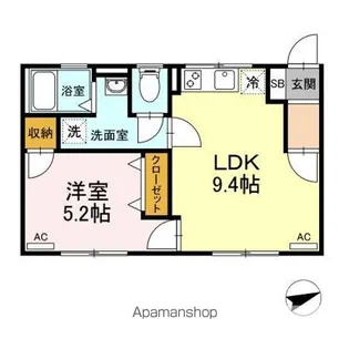 カーム ヤハギ【2階】の間取り