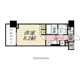 芝ウエスト【504号室号室】の間取り