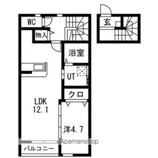 RETRO BASE(レトロ・ベース)【203号室】の間取り