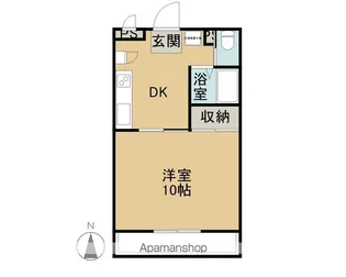 コスモ33【2階】の間取り