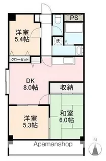 ディアコート茜【204号室】の間取り
