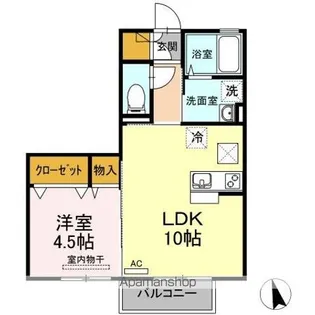 リビングタウン高松中央【1階】の間取り