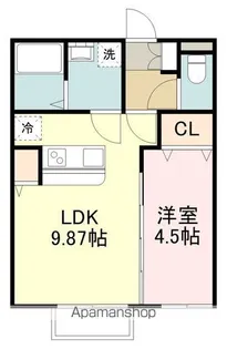 サニープレイス小松島Ⅱ【1階】の間取り