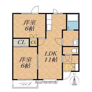 マリーンマンション【2階】の間取り