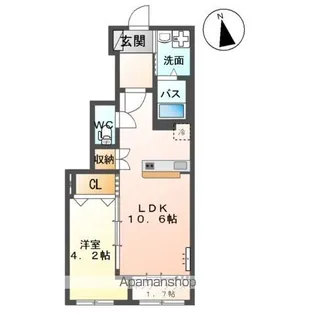 パステルリリィ(PASTEL LILY)【1階】の間取り