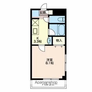 コーポ大北【B201号室】の間取り