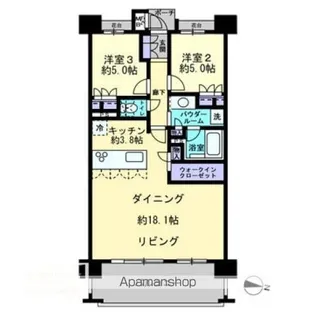 MJRザ・ガーデン宮崎駅前【1412号室】の間取り