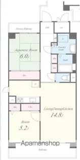 アンシャンテ平野【5階】の間取り