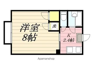 ピュア西新ABCD棟【C102号室】の間取り