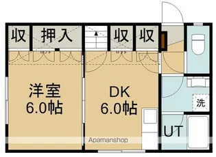 リージャストマンション山の手【102号室】の間取り