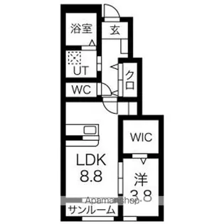 クレシェンテ【1階】の間取り