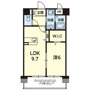 APOLLO菊陽【5階】の間取り