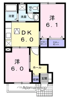 さくら B【1階】の間取り