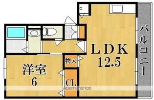 西大寺グリーンハイツ【1階】の間取り