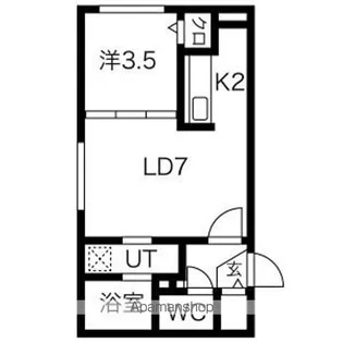 Rin南郷【2階】の間取り