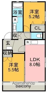 ビレッジサカエ【2階】の間取り