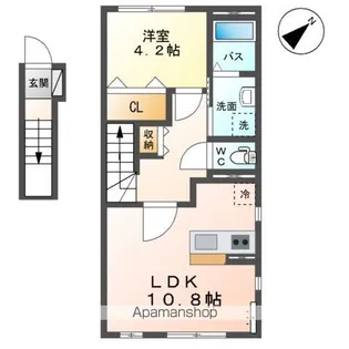 トップヒルズ【201号室】の間取り