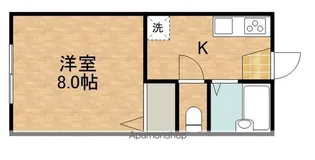 ハイツモンブランB【105号室】の間取り