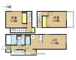 リッチグレイス【1階】の間取り