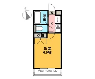 サニーウェル【306号室】の間取り
