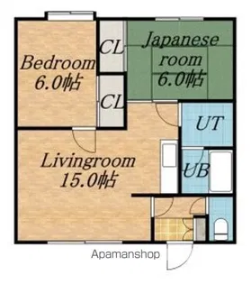 ラミアール若葉【207号室】の間取り