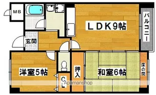 エルベ深井【3階】の間取り