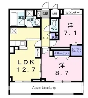 アーブルブリエ【1階】の間取り