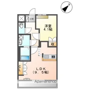 メルヴェーユ【1階】の間取り