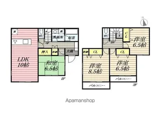 埼玉県吉川市木売1丁目【一戸建】の間取り