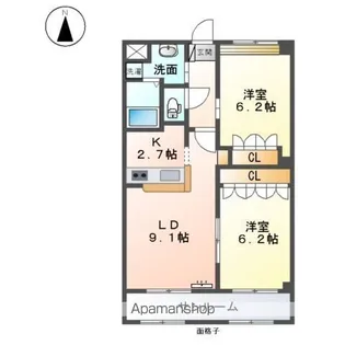 リヲン【1階】の間取り