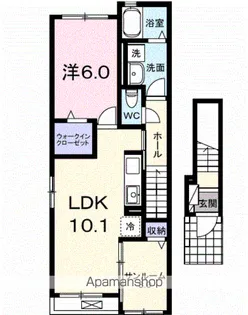 ウッドスプリング山根 B【2階】の間取り