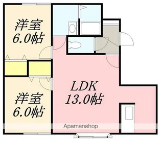 ロゼット美原【102号室】の間取り