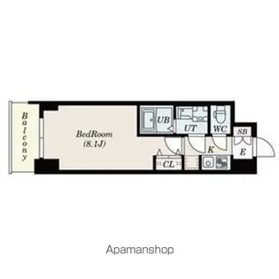 SーRESIDENCE阿波座WEST【10階】の間取り