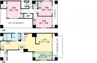 フェニックス キャッスル【501号室号室】の間取り
