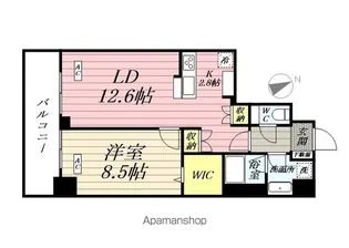 コートデルトゥール昭島【6階】の間取り