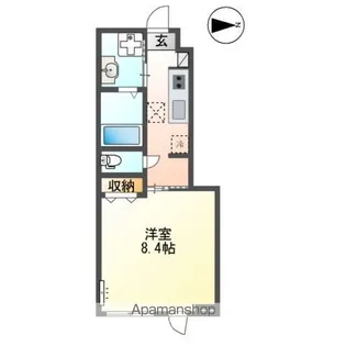 翠月荘 つむぎ【1階】の間取り