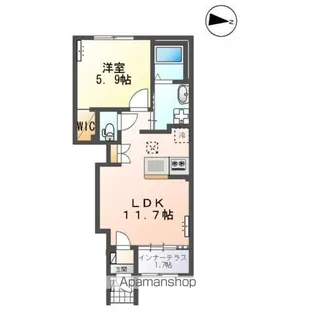 LE LIEN(ル リアン)【1階】の間取り