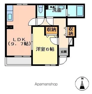 ベルメゾン【1階】の間取り