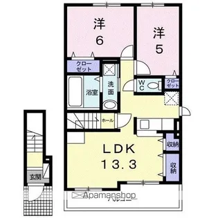 グレイス太田Ⅰ【2階】の間取り