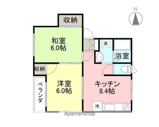 メゾンセリース【E号室】の間取り