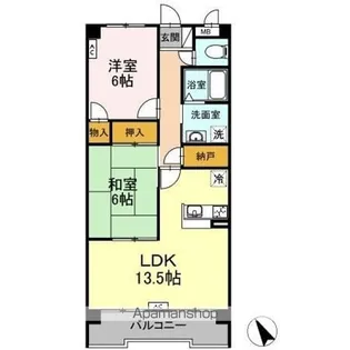 エスパシオ佐千原【5階】の間取り