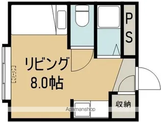 ヴァンベール本通Ⅲ【306号室】の間取り