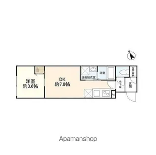 ウェルスクエアイズム世田谷用賀【3階】の間取り