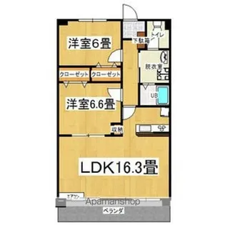 明宝マンション【207P号室】の間取り