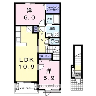 グラン フリーデ【2階】の間取り