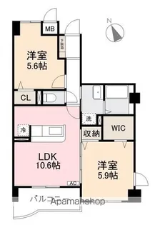 ヘヴンフィールド【2階】の間取り