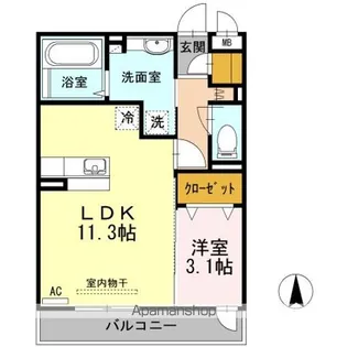 KRANE B棟【2階】の間取り