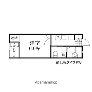 ランドキューブⅤ【206号室】の間取り
